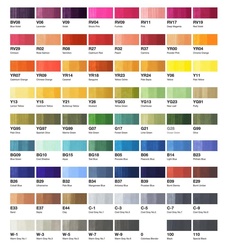 Amazon.co.jp: Too コピック 72色 Aセット : 文房具・オフィス用品